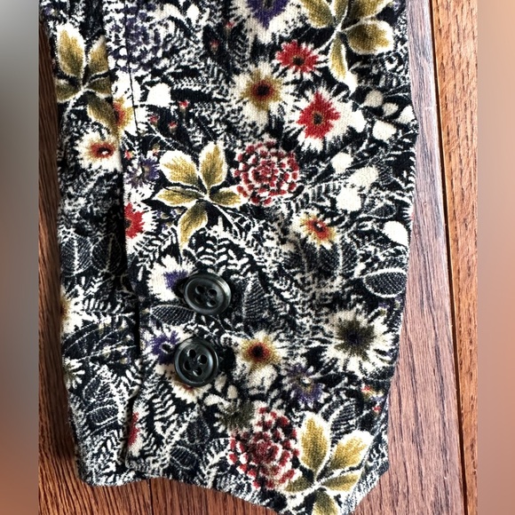 Anthropologie Daughters of Liberation Tulip Curtsy Floral Velvet Blazer 0 - Picture 2 of 6